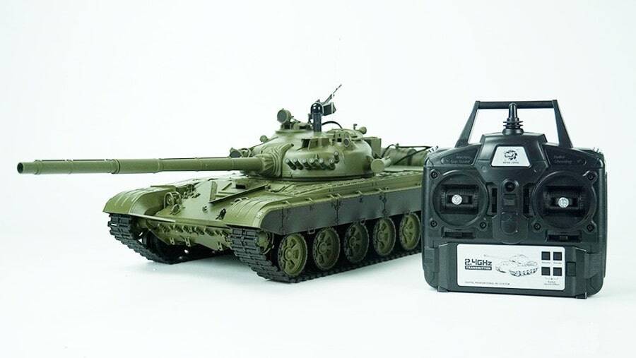 Ferngesteuerter Panzer mit Schuss "Russicher T-72" Heng Long 1:16, Stahlgetriebe -2,4Ghz -V 7.0 2 Ferngesteuerter Panzer mit Schuss Russicher T-72 Heng Long 116, Stahlgetriebe -2,4Ghz -V 6.0 -1