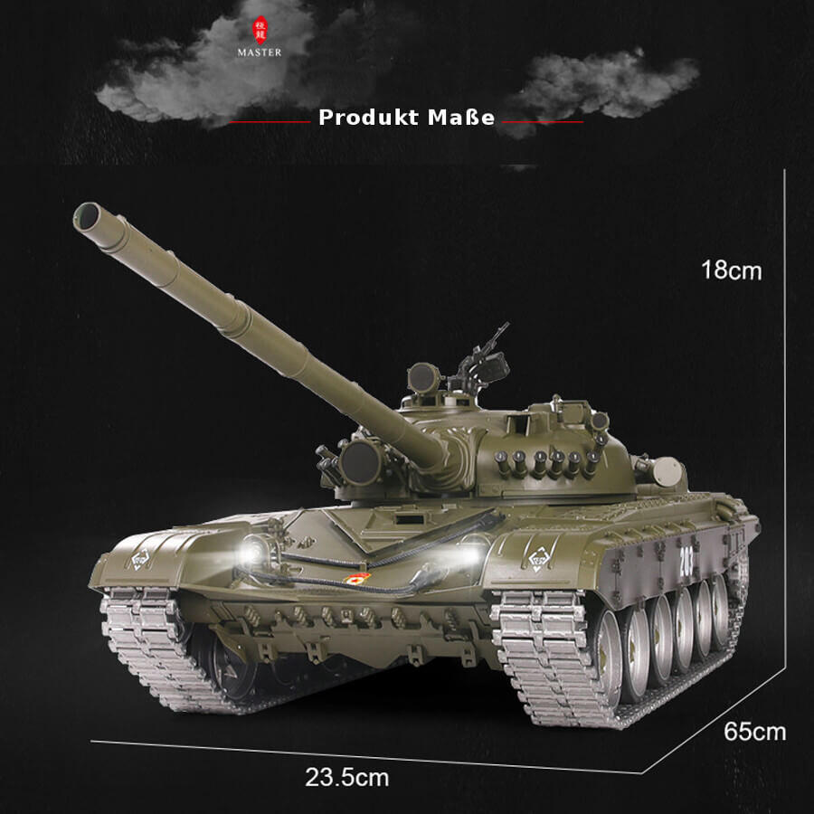 Ferngesteuerter Panzer mit Schuss "Russicher T-72" Heng Long 1:16 , Stahlgetriebe -2,4Ghz V 7.0 -PRO 12 Ferngesteuerter Panzer mit Schuss Russicher T-72 Heng Long 116 , Stahlgetriebe -2,4Ghz V 6.0 -PRO 12