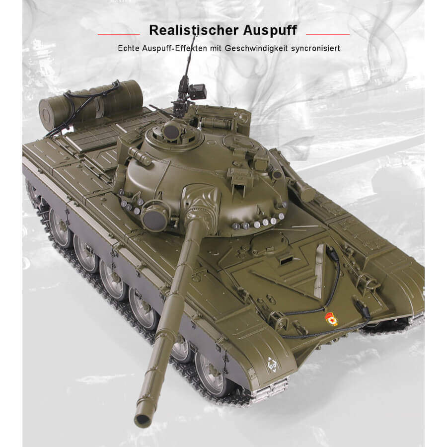 Ferngesteuerter Panzer mit Schuss "Russicher T-72" Heng Long 1:16 , Stahlgetriebe -2,4Ghz V 7.0 -PRO 8 Ferngesteuerter Panzer mit Schuss Russicher T-72 Heng Long 116 , Stahlgetriebe -2,4Ghz V 6.0 -PRO 8