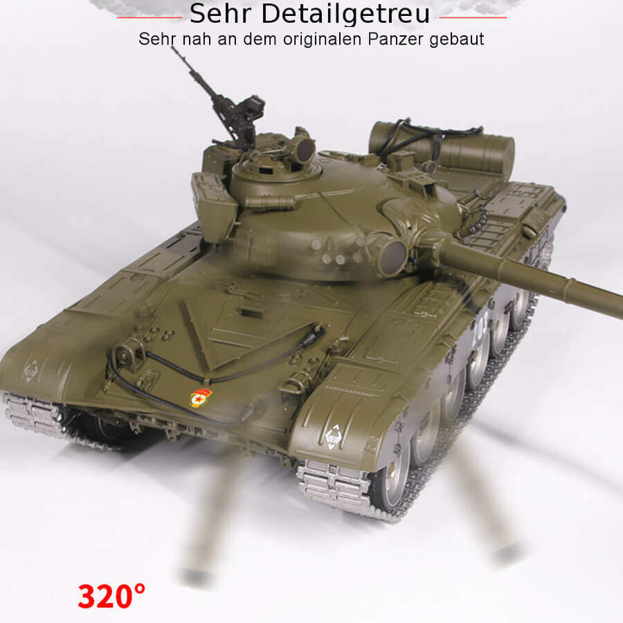 Ferngesteuerter Panzer mit Schuss "Russicher T-72" Heng Long 1:16 , Stahlgetriebe -2,4Ghz V 7.0 -PRO 9 Ferngesteuerter Panzer mit Schuss Russicher T-72 Heng Long 116 , Stahlgetriebe -2,4Ghz V 6.0 -PRO 9