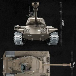 Ferngesteuerter Panzer mit Schuss U.S. M41 A3 WALKER BULLDOG Heng Long 1-16 -2,4Ghz V6.0 -PRO -13