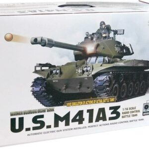 Ferngesteuerter Panzer mit Schuss U.S. M41 A3 WALKER BULLDOG Heng Long +Metallgetriebe -2,4Ghz -V 6.0 -7
