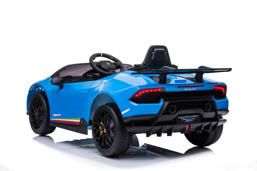 Elektro Kinderauto "Lamborghini Huracan" - lizenziert - 12V Akku, 2 Motoren- 2,4Ghz Fernsteuerung, MP3, Ledersitz+EVA 7 Elektro Kinderauto "Lamborghini Huracan" - lizenziert - 12V Akku, 2 Motoren- 2,4Ghz Fernsteuerung, MP3, Ledersitz+EVA – Bild 7