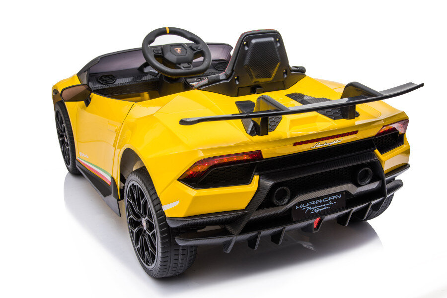 Elektro Kinderauto "Lamborghini Huracan" - lizenziert - 12V Akku, 2 Motoren- 2,4Ghz Fernsteuerung, MP3, Ledersitz+EVA 17 Elektro Kinderauto "Lamborghini Huracan" - lizenziert - 12V Akku, 2 Motoren- 2,4Ghz Fernsteuerung, MP3, Ledersitz+EVA – Bild 17