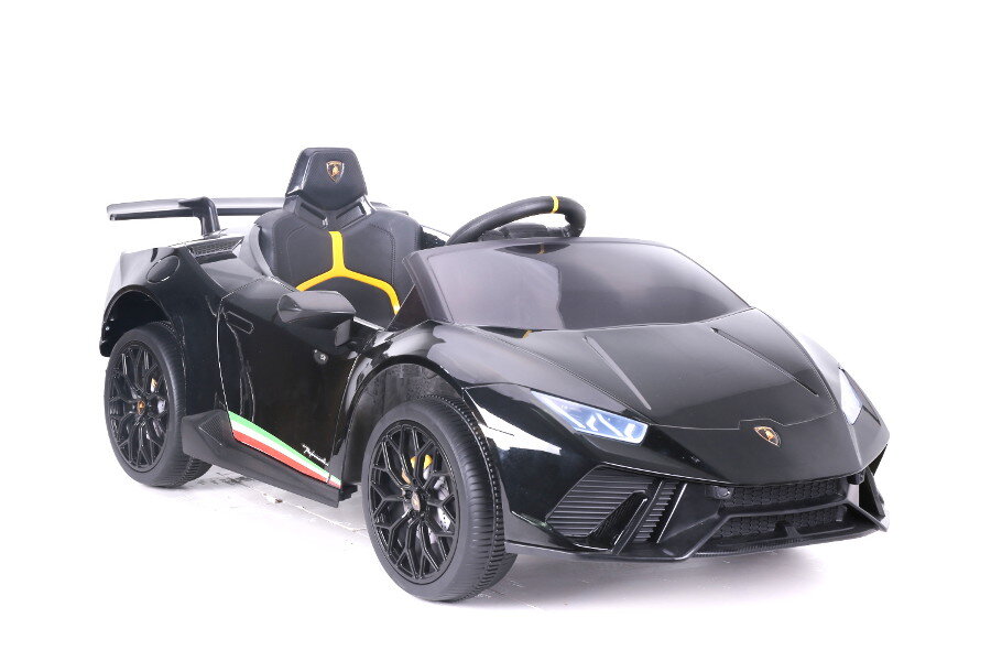 Elektro Kinderauto "Lamborghini Huracan" - lizenziert - 12V Akku, 2 Motoren- 2,4Ghz Fernsteuerung, MP3, Ledersitz+EVA 16 elektro-kinderauto-lamborghini-huracan-308-schwarz