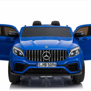 Kinderfahrzeug - Elektro Auto "Mercedes GLC63S" - lizenziert - Doppelsitzer - 12V10AH Akku,4 Motoren+ 2,4Ghz+Ledersitz-Blau-2