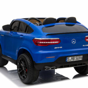 Kinderfahrzeug - Elektro Auto "Mercedes GLC63S" - lizenziert - Doppelsitzer - 12V10AH Akku,4 Motoren+ 2,4Ghz+Ledersitz-Blau-4