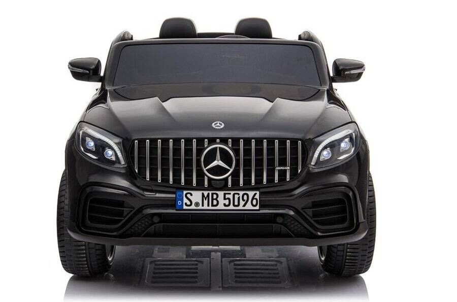 Elektro Kinderauto, Kinderfahrzeug "Mercedes GLC63S" lizenziert - 2 Sitzer - 12V10AH Akku, 4x4+ 2,4Ghz Ferngesteuert+Ledersitz+EVA 2 Elektro Kinderfahrzeug lizenziert Mercedes GLC AMG - mit Ledersitz, EVA Reifen und Lackiert - schwarz -2