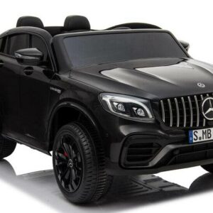 Elektro Kinderfahrzeug lizenziert Mercedes GLC AMG - mit Ledersitz, EVA Reifen und Lackiert - schwarz -5