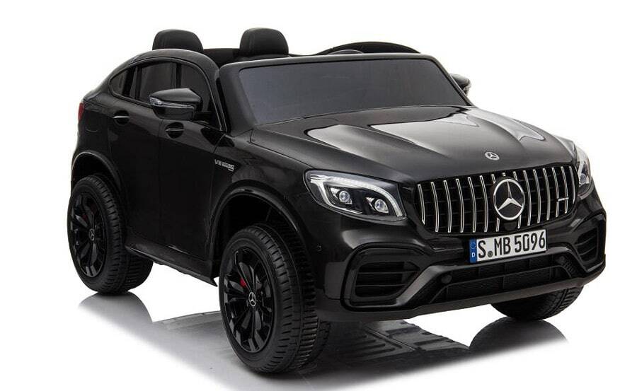 Elektro Kinderauto, Kinderfahrzeug "Mercedes GLC63S" lizenziert - 2 Sitzer - 12V10AH Akku, 4x4+ 2,4Ghz Ferngesteuert+Ledersitz+EVA 10 Elektro Kinderfahrzeug lizenziert Mercedes GLC AMG - mit Ledersitz, EVA Reifen und Lackiert - schwarz -5