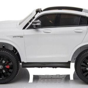 Elektro Kinderfahrzeug lizenziert Mercedes GLC AMG - mit Ledersitz, EVA Reifen und Lackiert - schwarz -3