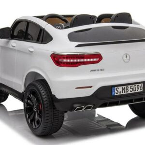 Elektro Kinderfahrzeug lizenziert Mercedes GLC AMG - mit Ledersitz, EVA Reifen und Lackiert - schwarz -4