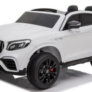 Elektro Kinderfahrzeug lizenziert Mercedes GLC AMG - mit Ledersitz, EVA Reifen und Lackiert - schwarz -6
