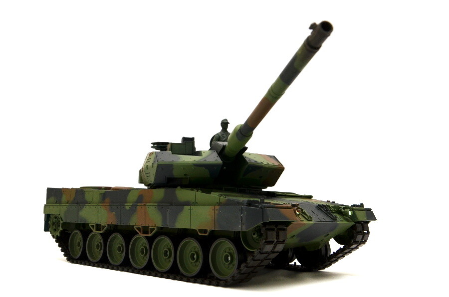 Ferngesteuerter Panzer 1:16 "Deutscher Leopard 2A6" Heng Long 1:16 mit Rauch&Sound und Stahlgetriebe -2,4Ghz V6.0 9 Ferngesteuerter Panzer mit Schuss "Deutscher Leopard 2A6" Heng Long 1