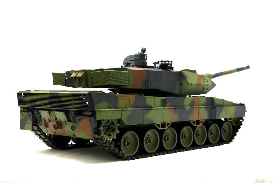 Ferngesteuerter Panzer 1:16 "Deutscher Leopard 2A6" Heng Long 1:16 mit Rauch&Sound und Stahlgetriebe -2,4Ghz V6.0 10 Ferngesteuerter Panzer mit Schuss "Deutscher Leopard 2A6" Heng Long 1