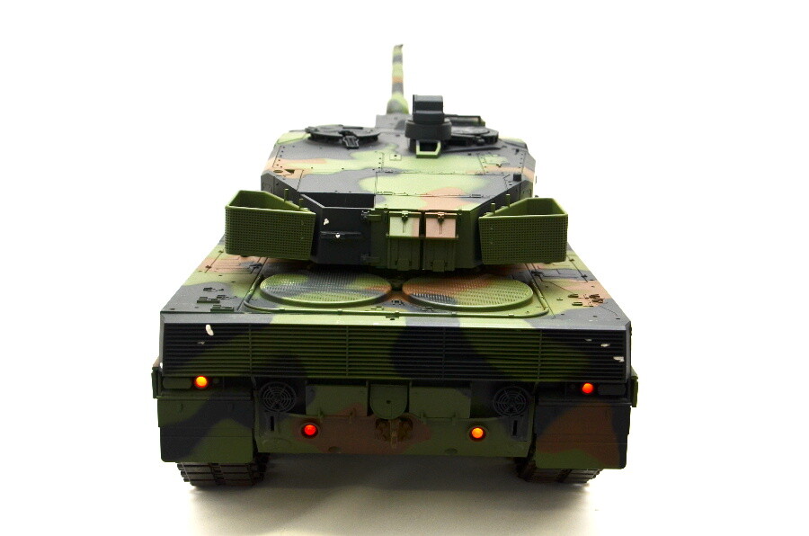 Ferngesteuerter Panzer 1:16 "Deutscher Leopard 2A6" Heng Long 1:16 mit Rauch&Sound und Stahlgetriebe -2,4Ghz V6.0 6 Ferngesteuerter Panzer mit Schuss "Deutscher Leopard 2A6" Heng Long 1
