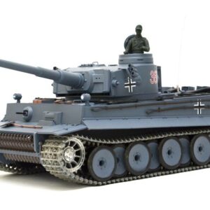 deutscher tiger 1 ferngesteuerter panzer mit schuss rauch und sound mit metallgetriebe und metallkette - pro -12