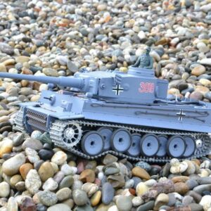 deutscher tiger 1 ferngesteuerter panzer mit schuss rauch und sound mit metallgetriebe und metallkette - pro -13