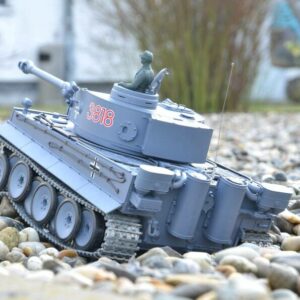 deutscher tiger 1 ferngesteuerter panzer mit schuss rauch und sound mit metallgetriebe und metallkette - pro -14