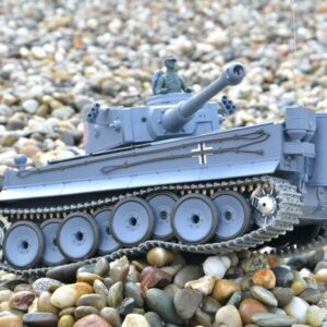deutscher tiger 1 ferngesteuerter panzer mit schuss rauch und sound mit metallgetriebe und metallkette - pro -15
