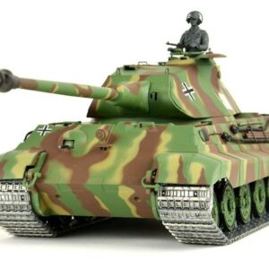panzer ferngesteuert mit schussfunktion von heng long - deutscher königstiger mit metallgetriebe und metallketten - pro-1