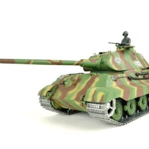panzer ferngesteuert mit schussfunktion von heng long - deutscher königstiger mit metallgetriebe und metallketten - pro-11