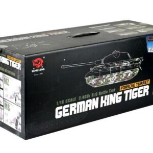 panzer ferngesteuert mit schussfunktion von heng long - deutscher königstiger mit metallgetriebe und metallketten - pro-14