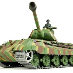 panzer ferngesteuert mit schussfunktion von heng long - deutscher königstiger mit metallgetriebe und metallketten - pro-2