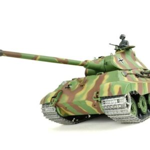 panzer ferngesteuert mit schussfunktion von heng long - deutscher königstiger mit metallgetriebe und metallketten - pro-4