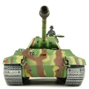 panzer ferngesteuert mit schussfunktion von heng long - deutscher königstiger mit metallgetriebe und metallketten - pro-6