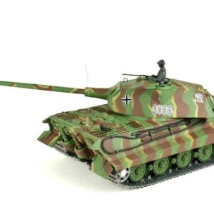 panzer ferngesteuert mit schussfunktion von heng long - deutscher königstiger mit metallgetriebe und metallketten - pro-8