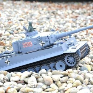 ferngesteuerter panzer schuss heng long tank german tiger 1 upgrade version 6.0 metallgetriebe -13