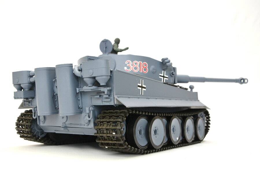 Ferngesteuerter Panzer mit Schuss "German Tiger I" Heng Long 1:16 Grau, Rauch&Sound+Stahlgetriebe und 2,4Ghz -V 6.0 13 Ferngesteuerter Panzer mit Schuss "German Tiger I" Heng Long 1:16 Grau, Rauch&Sound+Stahlgetriebe und 2,4Ghz -V 6.0 – Bild 13