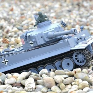 ferngesteuerter panzer schuss heng long tank german tiger 1 upgrade version 6.0 metallgetriebe -7