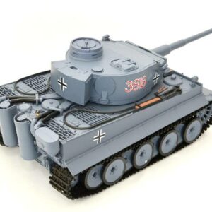 ferngesteuerter panzer schuss heng long tank german tiger 1 upgrade version 6.0 metallgetriebe -9
