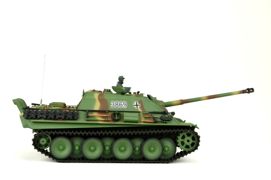 Ferngesteuerter Panzer "Jagdpanther" Heng Long 1:16 mit Rauch&Sound und Stahlgetriebe - V6.0 - 2,4Ghz 2 ferngesteuerter panzer von heng long - deutscher jagdtpanther -2