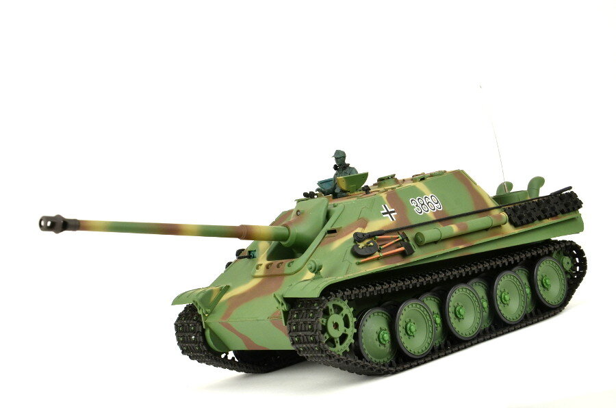 Ferngesteuerter Panzer "Jagdpanther" Heng Long 1:16 mit Rauch&Sound und Stahlgetriebe - V6.0 - 2,4Ghz 4 ferngesteuerter panzer von heng long - deutscher jagdtpanther -4