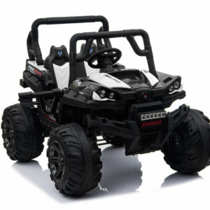 elektro kinderbuggy kinderauto 688 mit 2 motoren off-road - weiss -1