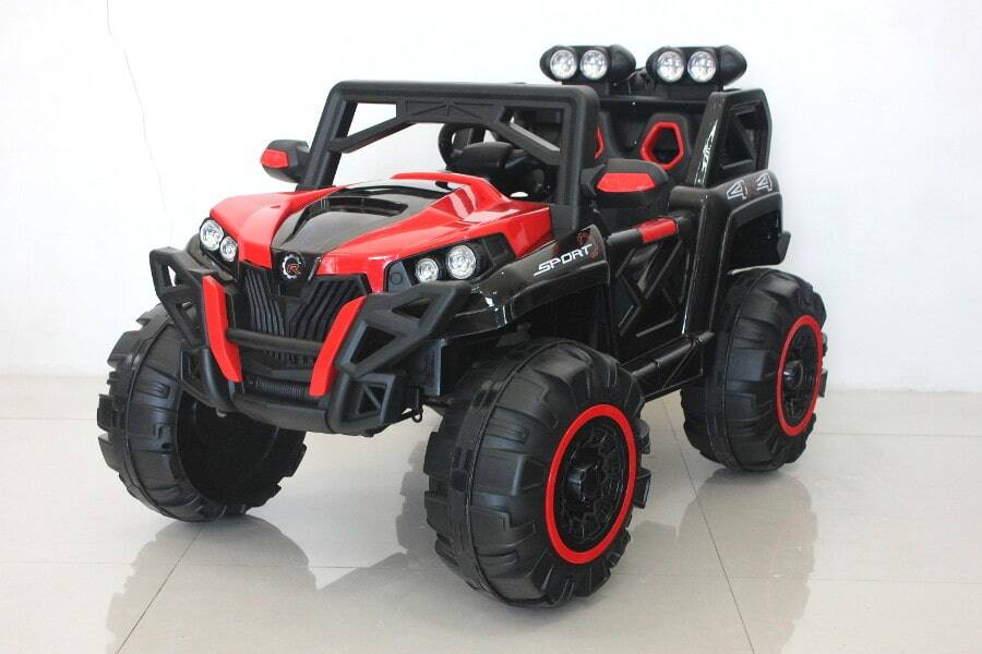 Kinderfahrzeug - Elektro Kinderauto "Buggy 898" - 2x 12V7AH Akku und 4 Motoren- 2,4Ghz Ferngesteuert +MP3-Rot 2 Elektro Kinderfahrzeug Kinderauto Buggy KinderQuad für Kinder ab 3 Jahre 12V Rot Groß-2