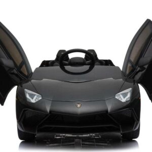 Kinderfahrzeug elektro von Lamborghini lizenziert - Aventador sv svj - mit Fernsteuerung, 12V, EVA und Ledersitz - schwarz- 4