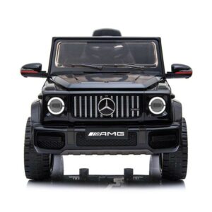 mercedes g63 amg elektro kinderfahrzeug ferngesteuert mit musik eva und leder - schwarz -2