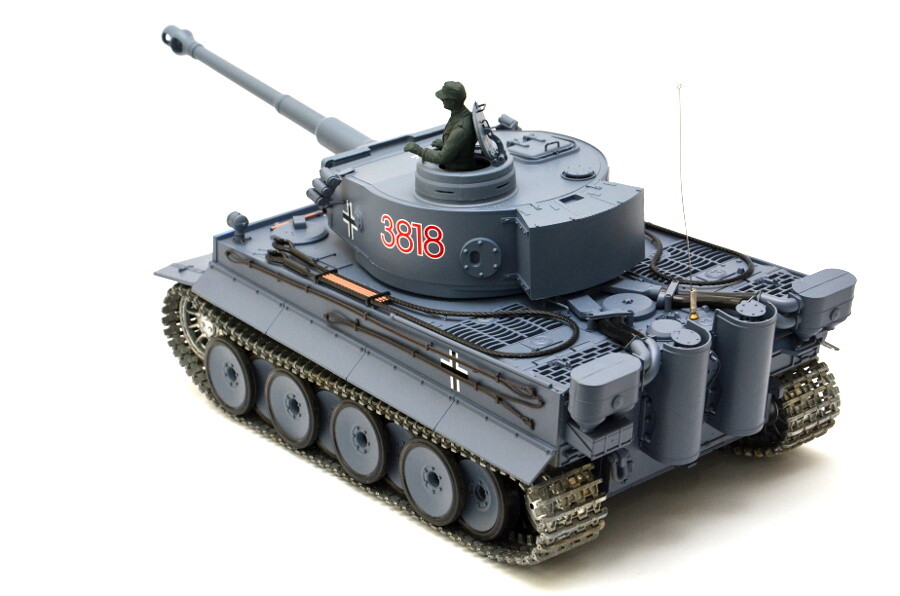 RC Panzer "German Tiger I" Heng Long 1:16 Mit Stahlgetriebe und Metallketten -2,4Ghz Fernsteuerung- UPG-A V7.0 7 rc-panzer-germany-tiger-I-pro-24g-rauch-sound-metallkette-metallgetriebe-5