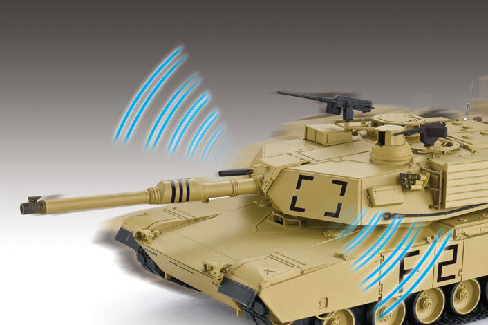 RC Panzer "M1A2 Abrams" 1:16 Heng Long -Rauch&Sound + Stahlgetriebe und 2,4Ghz V6.0 - Pro 5 rc-panzer-heng-long-m1-a2-abrams-rauch-24ghz-5