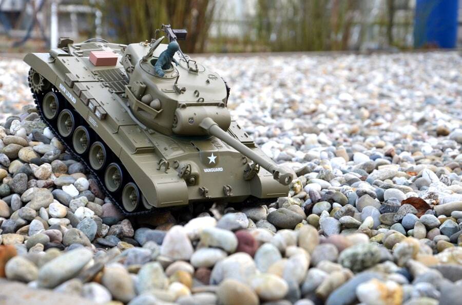 Ferngesteuerter Panzer "Snow Leopard" Heng Long 1:16 mit Schussfunktion - Rauch - Sound - 2,4Ghz 5 panzer ferngesteuert mit schuss heng long snow leopard -2