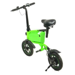 Elektro Scooter, E-Scooter, mit sitz, 36V, 20km/h mit LG Akkus, Bremsen, Tacho klappbar Grün 350W Brushless Motor - 6.0A Akku - 12Zoll Reifen -B06-4