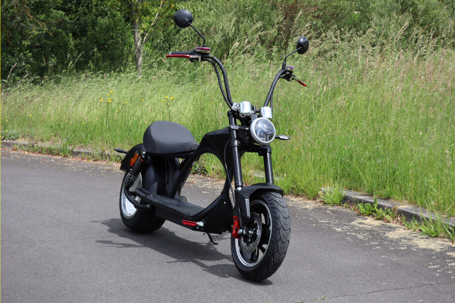 COCO BIKE CP-4.0 Elektro Scooter 2000W 20AH 60V 45 km/h - Schwarz 2 elektro-scooter-e-scooter-chopper-fat-bike.coco-bike-matt-schwarz-p01-21
