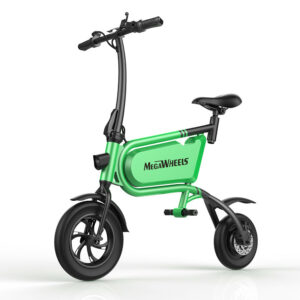 Elektro Scooter, E-Scooter, mit sitz, 36V, 20km/h mit LG Akkus, Bremsen, Tacho klappbar Grün 350W Brushless Motor - 6.0A Akku - 12Zoll Reifen -B06-1