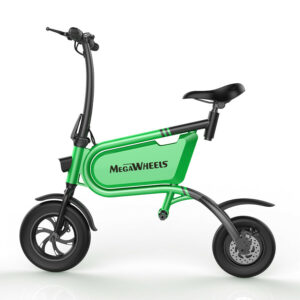 Elektro Scooter, E-Scooter, mit sitz, 36V, 20km/h mit LG Akkus, Bremsen, Tacho klappbar Grün 350W Brushless Motor - 6.0A Akku - 12Zoll Reifen -B06-2
