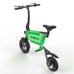Elektro Scooter, E-Scooter, mit sitz, 36V, 20km/h mit LG Akkus, Bremsen, Tacho klappbar Grün 350W Brushless Motor - 6.0A Akku - 12Zoll Reifen -B06-3