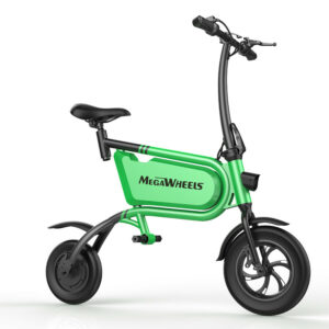 Elektro Scooter, E-Scooter, mit sitz, 36V, 20km/h mit LG Akkus, Bremsen, Tacho klappbar Grün 350W Brushless Motor - 6.0A Akku - 12Zoll Reifen -B06-4